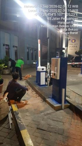 Instalasi Parkir Project 23 - Tripod Turnstile Akses Stasiun